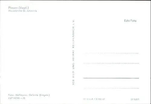 Plauen Vogtland Plauen Vogtland Kirche St Johannis * / Plauen /Vogtlandkreis LKR