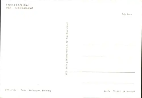 Freiberg Sachsen Freiberg Sachsen Dom Silbermannorgel * / Freiberg /Mittelsachsen LKR