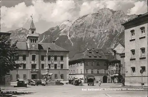 Bad Reichenhall Bad Reichenhall Rathausplatz Hochstaufen x / Bad Reichenhall /Berchtesgadener Land LKR