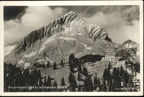 Garmisch-Partenkirchen Garmisch-Partenkirchen [handschriftlich] Kreuzeckhaus Alpspitze * / Garmisch-Partenkirchen /Garmisch-Partenkirchen LKR