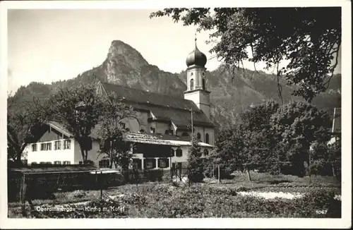 Oberammergau Oberammergau Kirche Kofel * / Oberammergau /Garmisch-Partenkirchen LKR