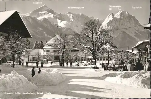 Garmisch-Partenkirchen Garmisch-Partenkirchen Marktplatz * / Garmisch-Partenkirchen /Garmisch-Partenkirchen LKR