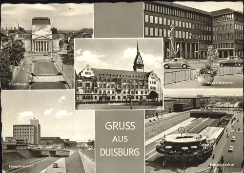 Duisburg Ruhr Duisburg Bahnhof Theater Handelskammer Rathaus x / Duisburg /Duisburg Stadtkreis