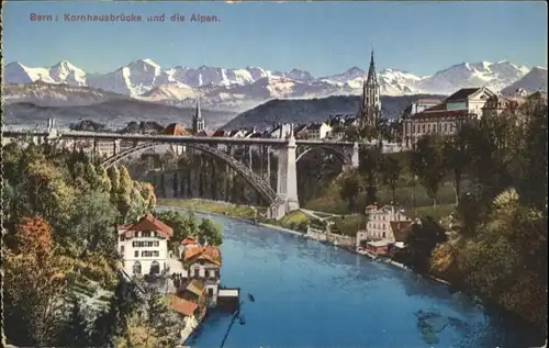 Bern BE Bern Kornhausbruecke Alpen * / Bern /Bz. Bern City