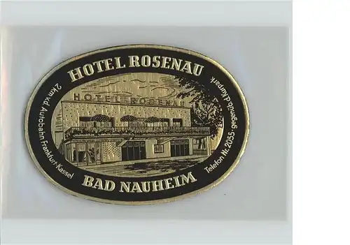 Bad Nauheim Hotel Rosenau Kat. Bad Nauheim