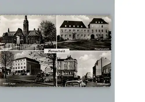 Remscheid Hauptpostamt, Alleestr., Hotel Leyer, Rathaus / Remscheid /Remscheid Stadtkreis