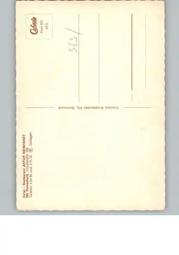Remscheid Hotel, Restaurant Artur ReinhardT / Remscheid /Remscheid Stadtkreis