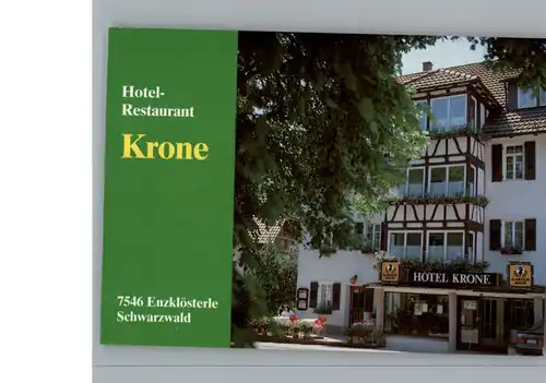 Enzkloesterle Hotel, Restaurant Krone / Enzkloesterle /Calw LKR