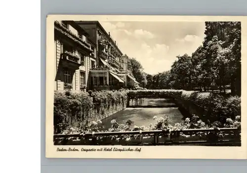 Baden-Baden Hotel Europaeischer Hof / Baden-Baden /Baden-Baden Stadtkreis