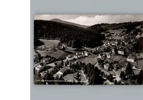 Schoenmuenzach Fliegeraufnahme / Baiersbronn /Freudenstadt LKR