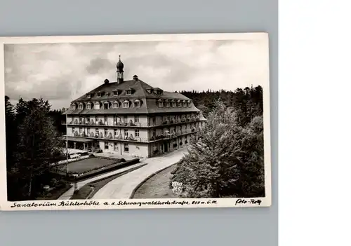 Buehl Baden Sanatorium Buehlerhoehe / Buehl /Rastatt LKR