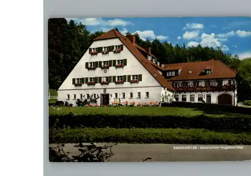 Badenweiler Sanatorium Vogelbachtal / Badenweiler /Breisgau-Hochschwarzwald LKR