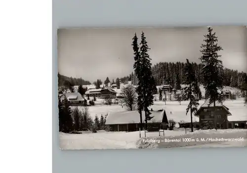 Feldberg Schwarzwald Winter-Karte / Feldberg (Schwarzwald) /Breisgau-Hochschwarzwald LKR