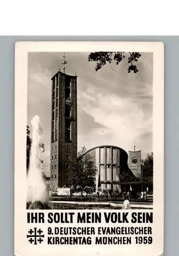 Muenchen 9. evangelischer Kirchentag 1959 / Muenchen /Muenchen LKR