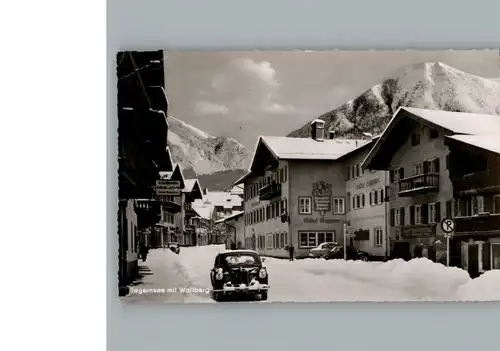 Tegernsee Winter-Karte / Tegernsee /Miesbach LKR