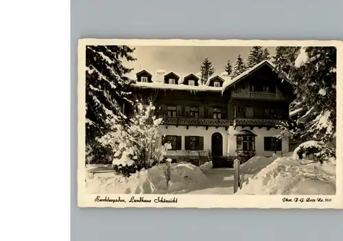 Berchtesgaden Landhaus Schoensicht / Berchtesgaden /Berchtesgadener Land LKR