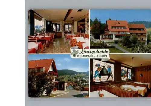 Warmensteinach Restaurant - Pension Koenigsheide / Warmensteinach Fichtelgebirge /Bayreuth LKR