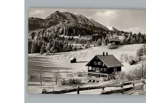 Oberstdorf Winter-Karte Haus Reute  / Oberstdorf /Oberallgaeu LKR