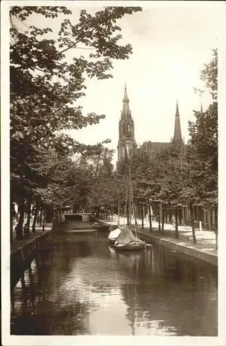 kk12005 Delft Turfmarkt Toren Kerk Burgwal Kategorie. Delft Alte Ansichtskarten