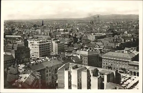 kk12371 Zagreb Blick ueber die Stadt Feldpost Kategorie. Zagreb Alte Ansichtskarten