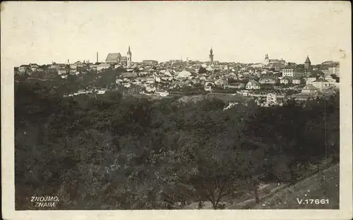 kk12436 Znojmo Blick ueber die Stadt Kategorie. Znojmo Alte Ansichtskarten