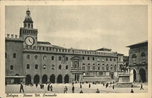 Bologna Piazza Vittorio Emanuele monumento Kat. Bologna