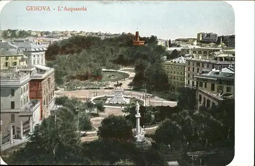 Genova Genua Liguria L Acquasola Denkmal Kat. Genova