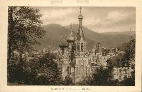 Karlsbad Eger Boehmen Russische Kirche Kat. Karlovy Vary