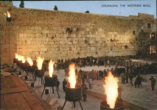 Jerusalem Yerushalayim The Western Wall Wailing Wall Klagemauer / Israel /