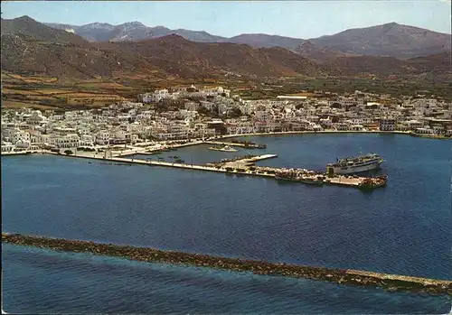 Naxos Hafen Fliegeraufnahme Kat. Naxos