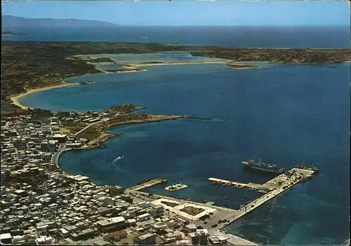 Naxos Hafen Fliegeraufnahme Kat. Naxos