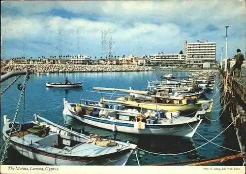 Larnaca The Marina Harbour fishing boat  Kat. Larnaca
