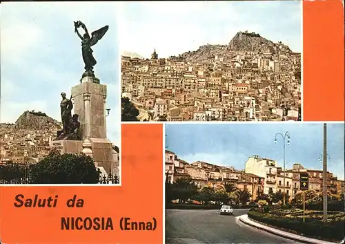 Nicosia Monumento ai Caduti Panorama Via Nazionale Kat. Nicosia