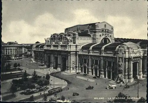 Milano Lombardia La Stazione Centrale Bahnhof Kat. Milano