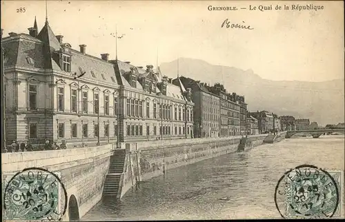 Grenoble Le Quai de la Republique Kat. Grenoble