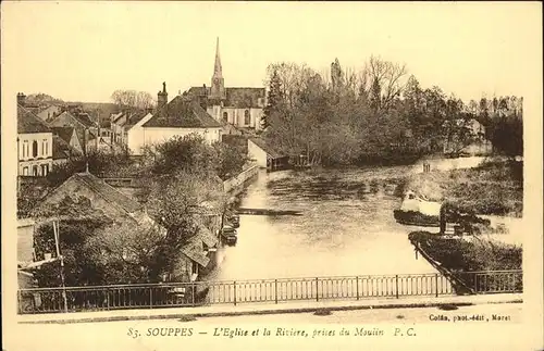 Souppes sur Loing l Eglise la Riviere Kat. Souppes sur Loing