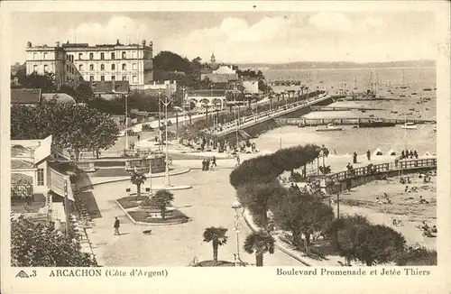 Arcachon Gironde Promenade Jetee Thiers Kat. Arcachon