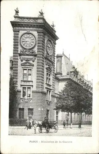 Paris Ministere de la Guerre Kat. Paris