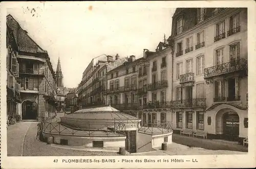 Plombieres les Bains Vosges Place des Bains Kat. Plombieres les Bains