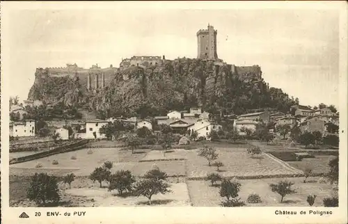 Polignac Haute Loire Chateau Kat. Polignac