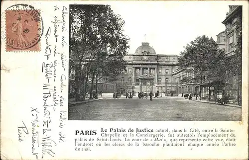 Paris le Palais de Justice Kat. Paris