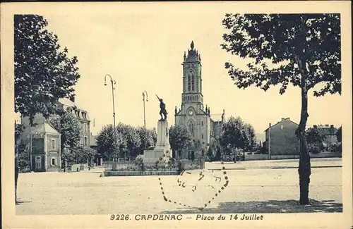 Capdenac Place du 14 Juillet Kat. Capdenac