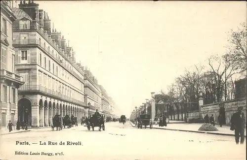 Paris La rue de Rivoli Kat. Paris