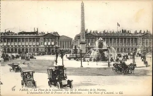 Paris la Place de la Concorde Kat. Paris