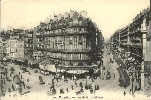 Marseille rue de la Republique Kat. Marseille