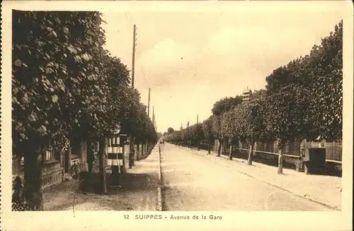 Suippes Avenue de la gare Kat. Suippes