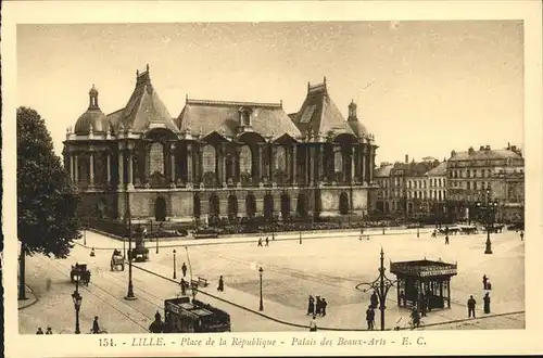 Lille Nord Place de la Republique Palais des Beaux Arts Kat. Lille