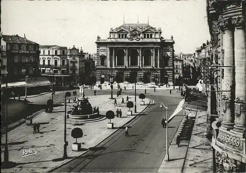 Montpellier Herault La place de la Comedie Kat. Montpellier