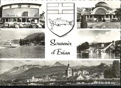 Evian les Bains Haute Savoie Casino la Plage Le Lausanne Kat. Evian les Bains