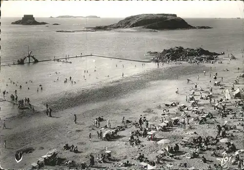 Saint Malo Ille et Vilaine Bretagne la Plage  Kat. Saint Malo